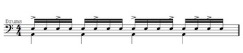 ドラム譜　スネアの強弱 1.jpg